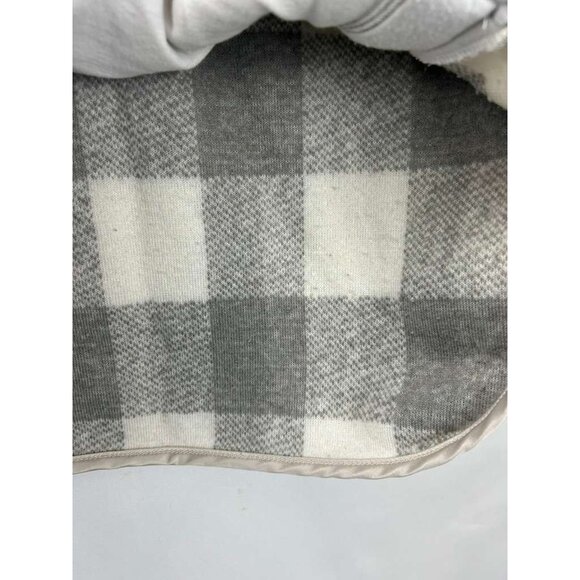 Abercrombie & Fitch Women's XS Plaid Sherpa Fleece 1/4 Zip Jacket With Pockets - Picture 14 of 16